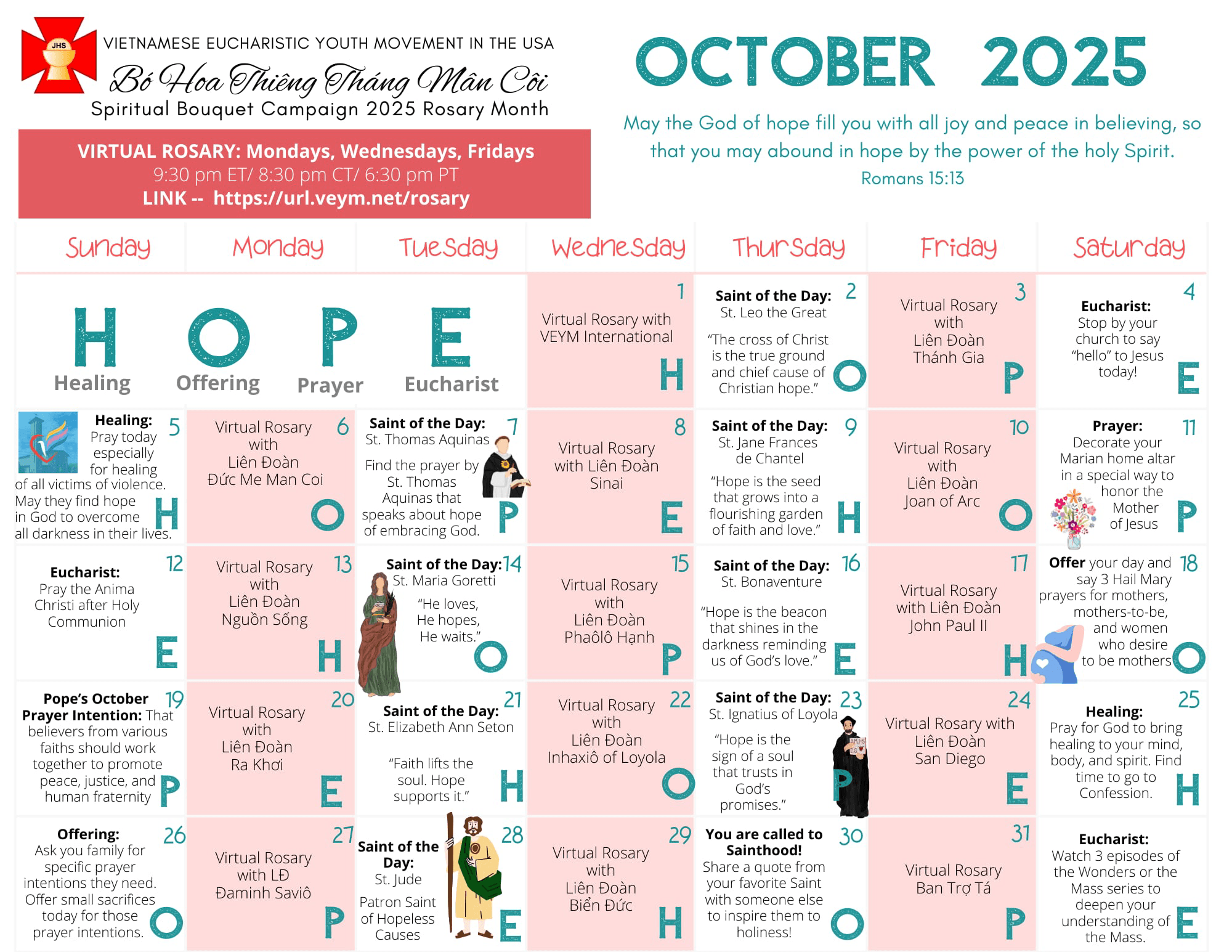 BHT Calendar