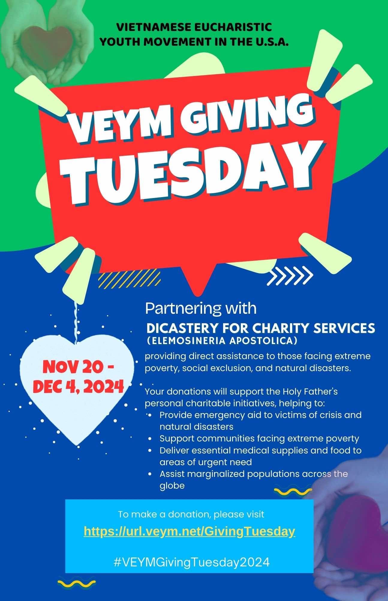 VEYM Giving Tuesday 2024