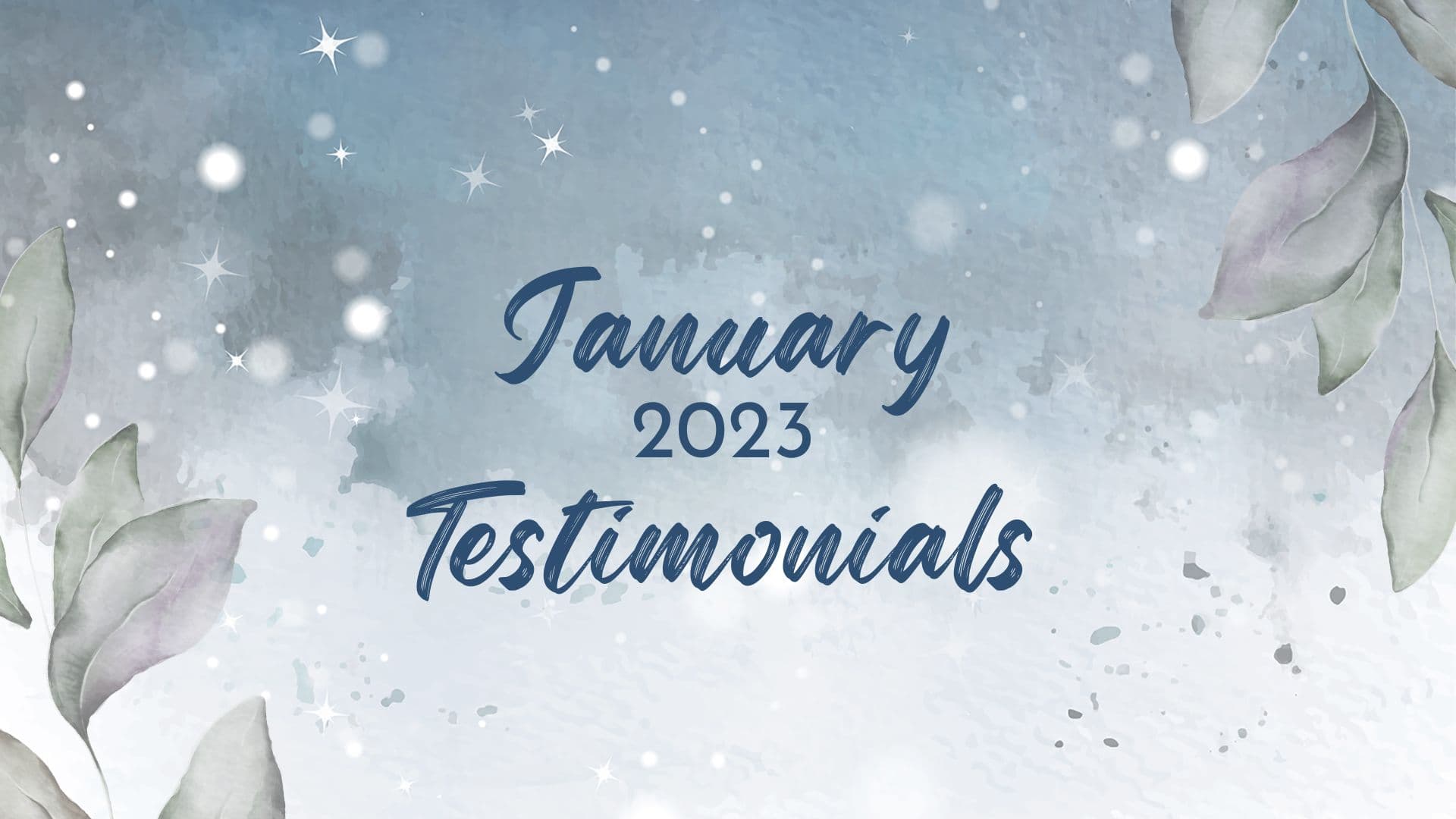 January Testimonials 2023