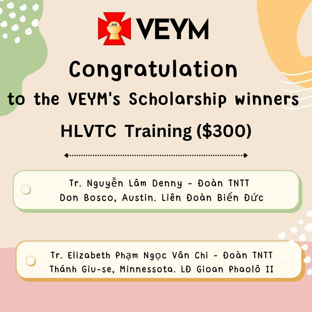 HLVTC Training Camps Scholarship Winners ($300)