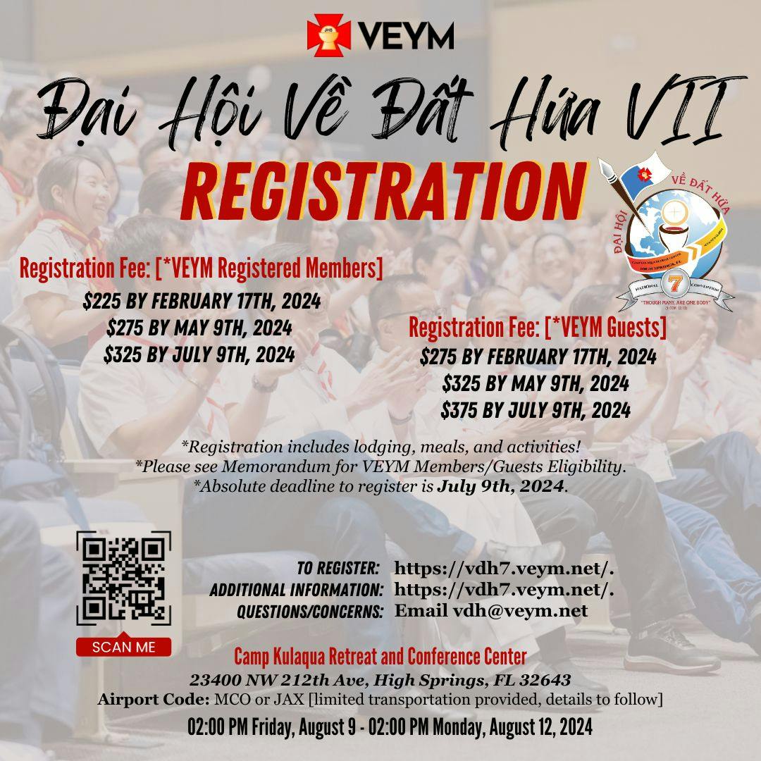 Đại Hội Về Đất Hứa 7 - Coming to the Promised Land National Convention 7 Announcement